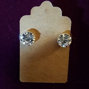 Faux Diamind Earrings Size Medium